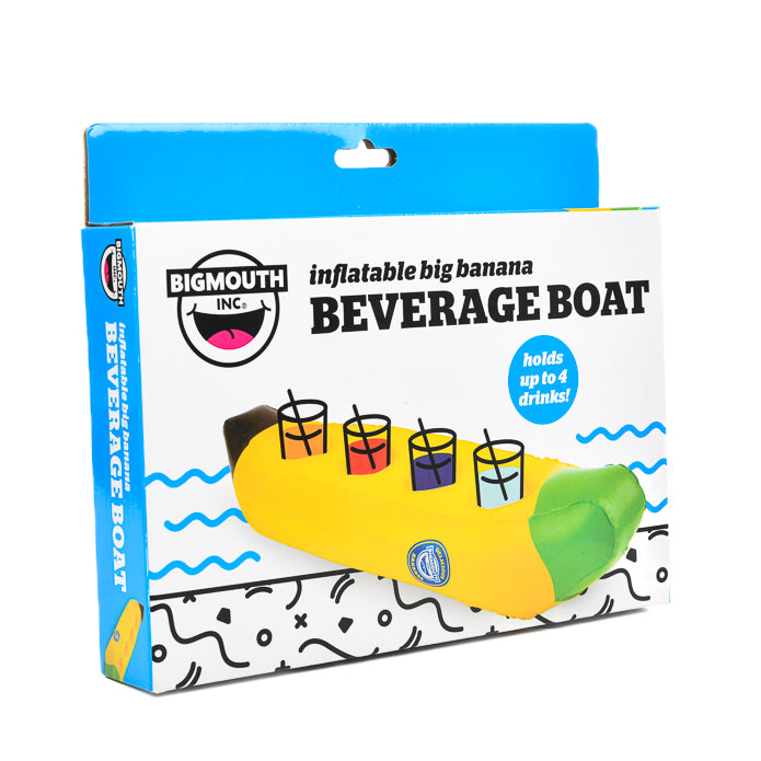 Inflatable Big Banana Beverage Boat (Holds up to 4 drinks)