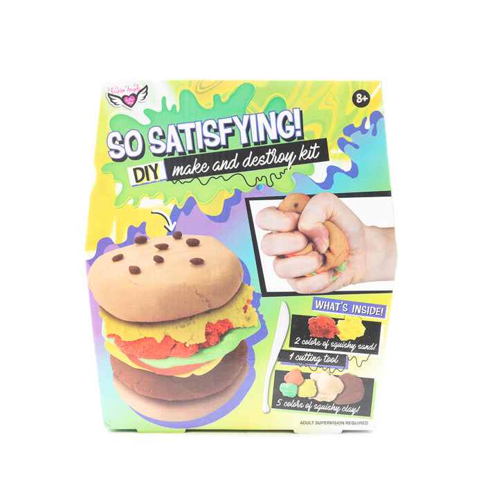 So Satisfying: DIY Make & Destroy Modelling Kit - Burger