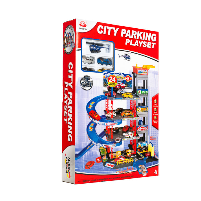 CITY PARKING Playset Including 5 Vehicles (92128)