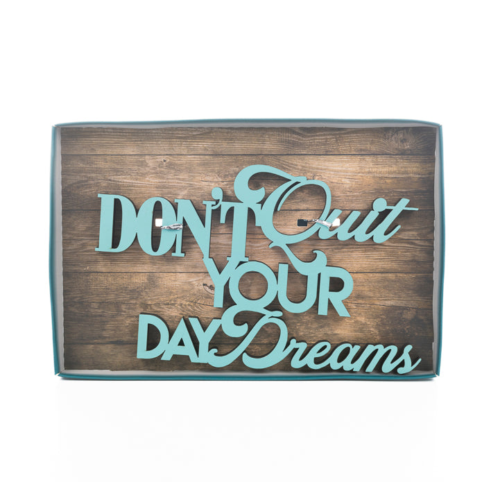 Boxer Gifts: Don't Quit Your Day Dreams Wooden Plaque Sign