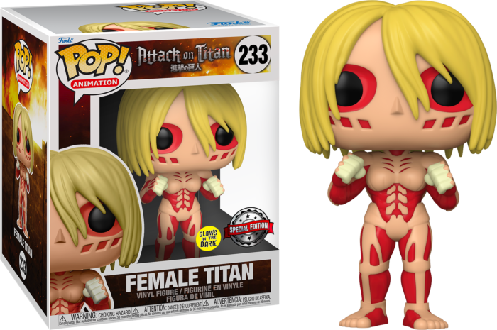 POP! Attack On Titan Female Titan Glow In The Dark Special Edition