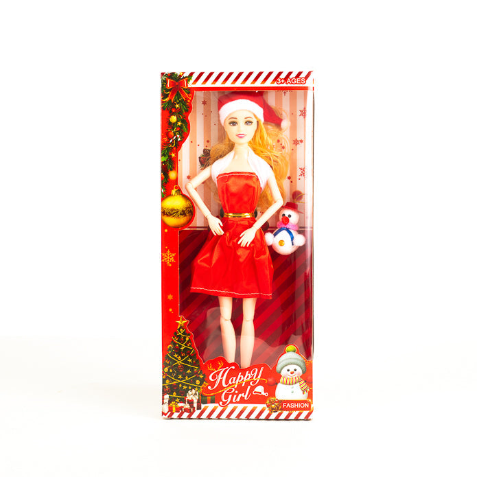 Christmas Happy Girl Fashion Doll - One Shipped at Random