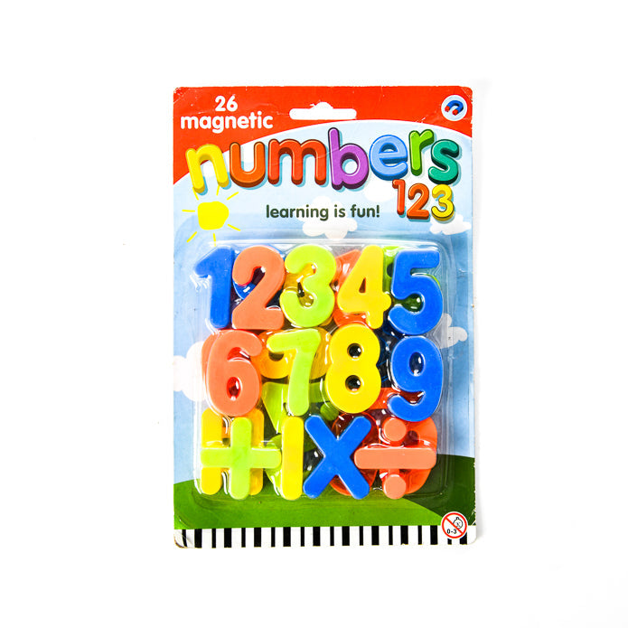 26 Piece Magnetic Numbers - Perfect For Educational Toys, Fridge Magnets and Maths