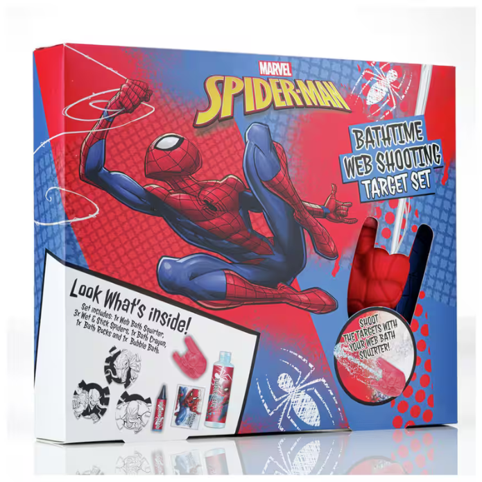 Marvel Spiderman Bath time Web Shooting Target Set