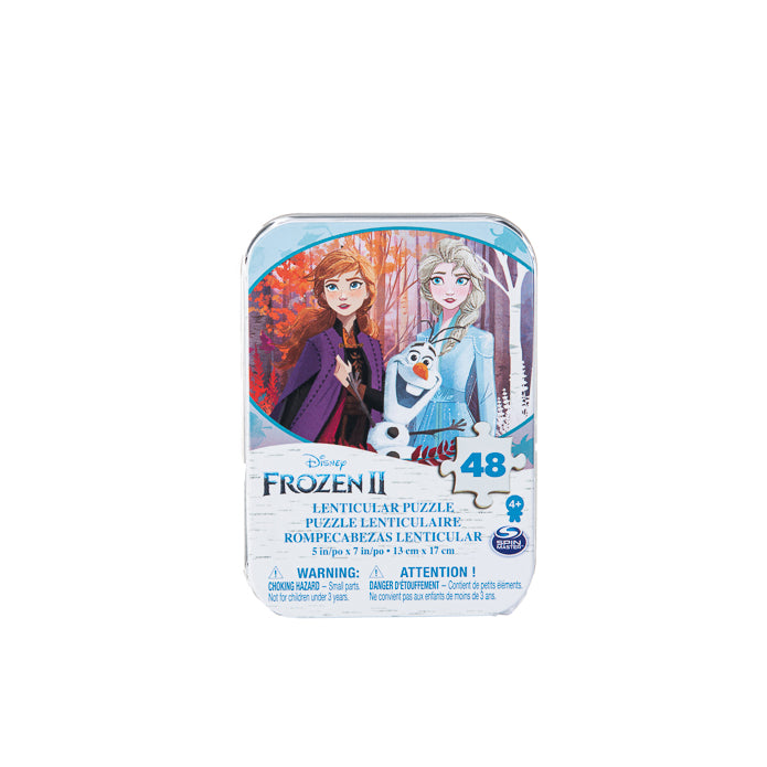 Frozen 2 Lenticular Puzzle Display Mini Tin