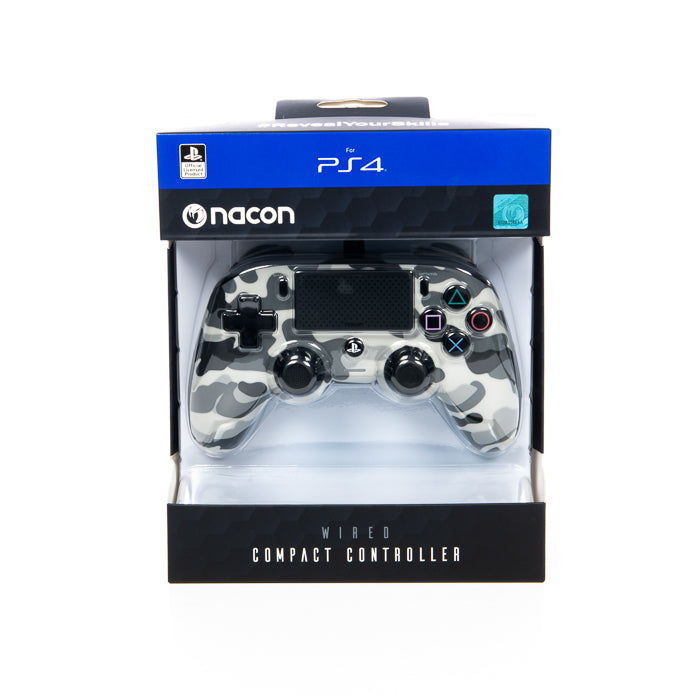 Nacon Wired Compact Controller Camo Grey PS4