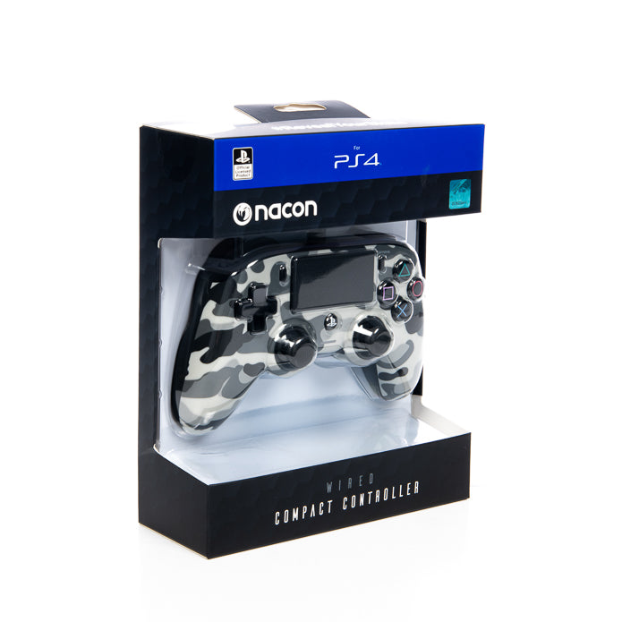 Nacon Wired Compact Controller Camo Grey PS4
