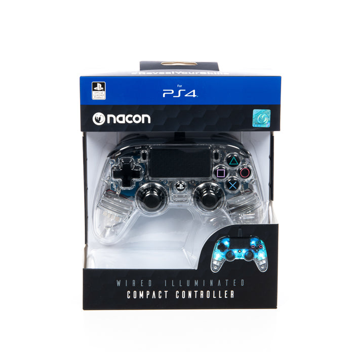 Nacon Wired Compact Controller Illuminated Blue PS4