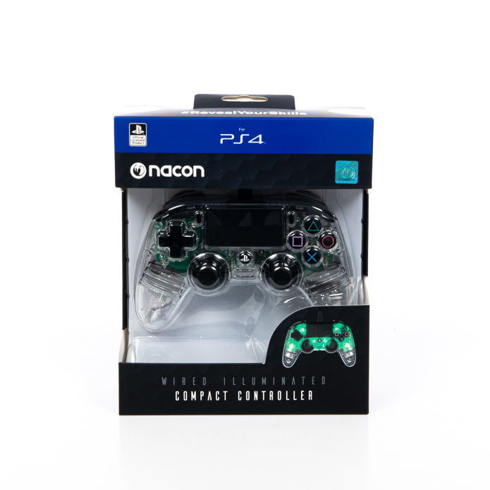Nacon Wired Compact Controller Illuminated Green PS4