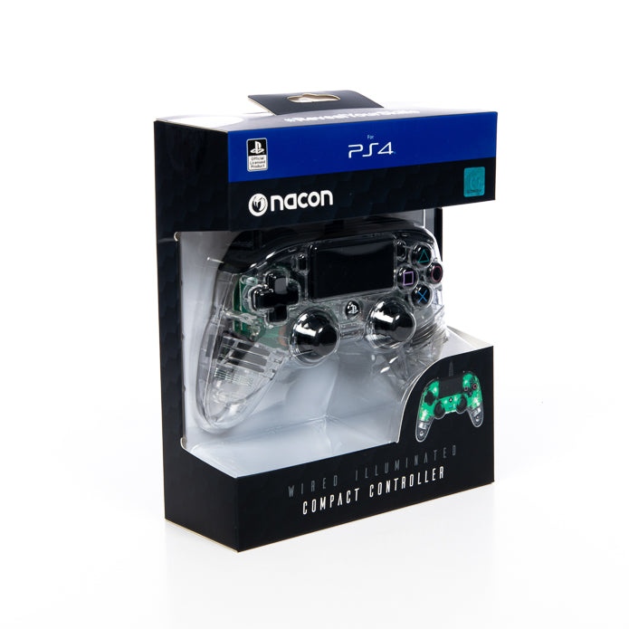 Nacon Wired Compact Controller Illuminated Green PS4