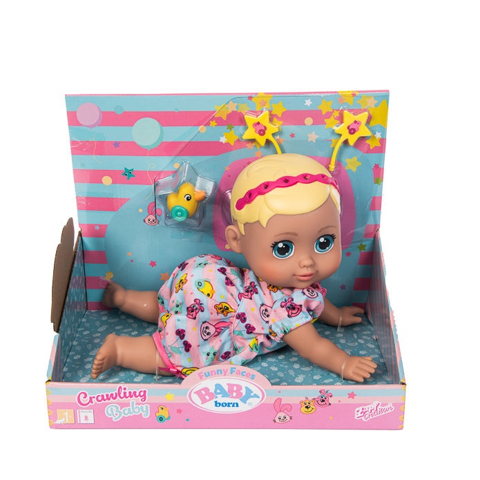Baby Born Funny Faces Crawling Doll