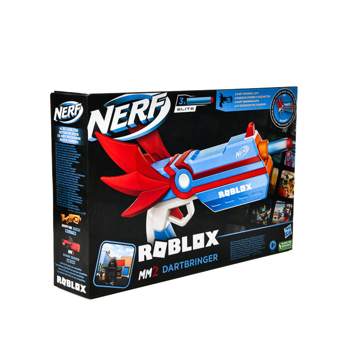 Nerf Roblox MM2 Dartbringer Blaster w/3 Elite Nerf Darts & MM2 Dartbringer  Code